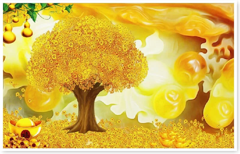 686 Background thần tài, hình nền may mắn | Tải miễn phí