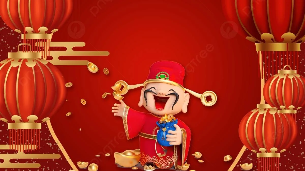 Hình nền thần tài cho máy tính may mắn (7)