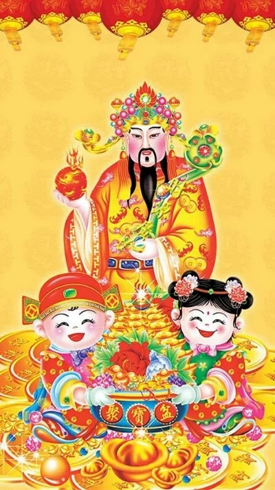 Hình nền Thần Tài cho điện thoại (2)