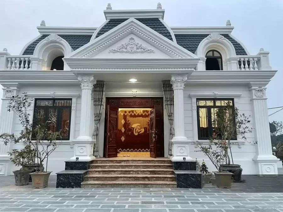 Mặt tiền nhà cấp 4 phong cách tân cổ điển đẹp dễ ứng dụng