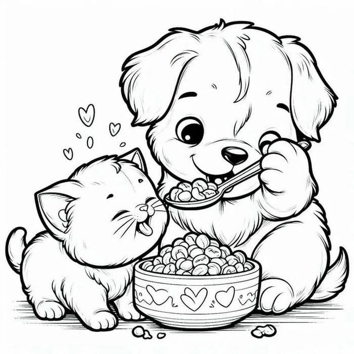 Tranh tô màu con chó số 9
