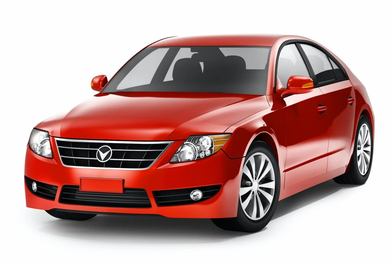 ảnh nền máy tính xe Mazda đỏ trên nền trắng tối giản