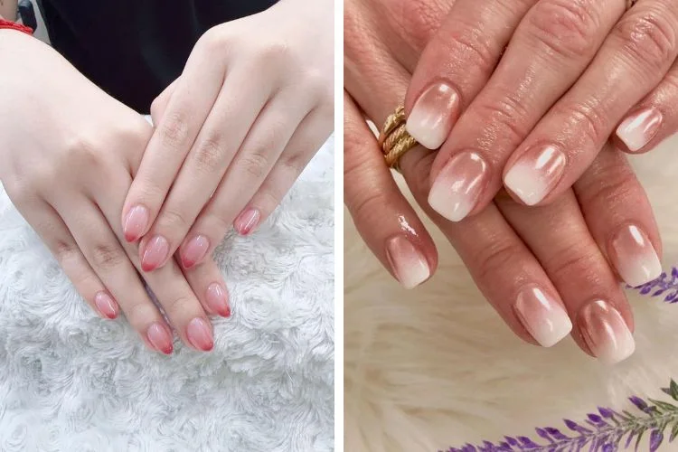 Những mẫu nail ombre tôn da cho móng ngắn (5)