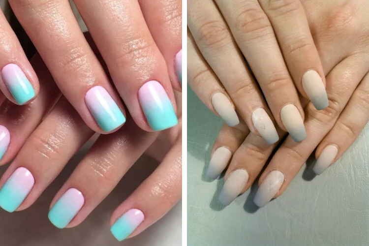 Những mẫu nail ombre tôn da cho móng ngắn