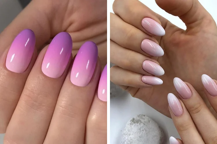 Những mẫu nail ombre tôn da cho móng ngắn (2)