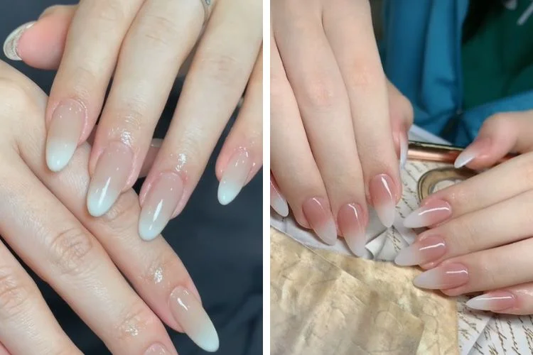 Những mẫu nail ombre tôn da cho móng ngắn (6)