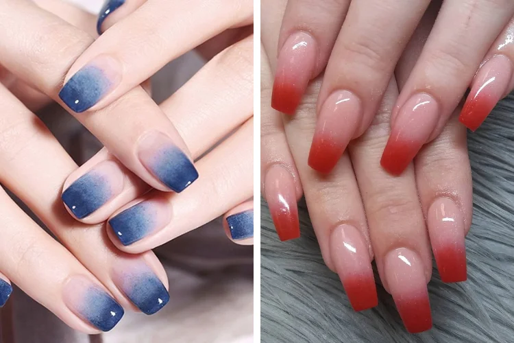 Những mẫu nail ombre tôn da cho móng ngắn (3)