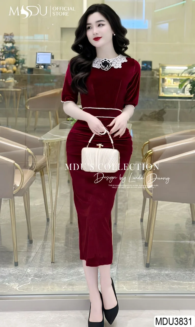 Chọn Đầm Nhung Body Theo Dáng Người