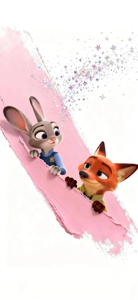 Hình vẽ minh họa cáo Nick và thỏ Judy
