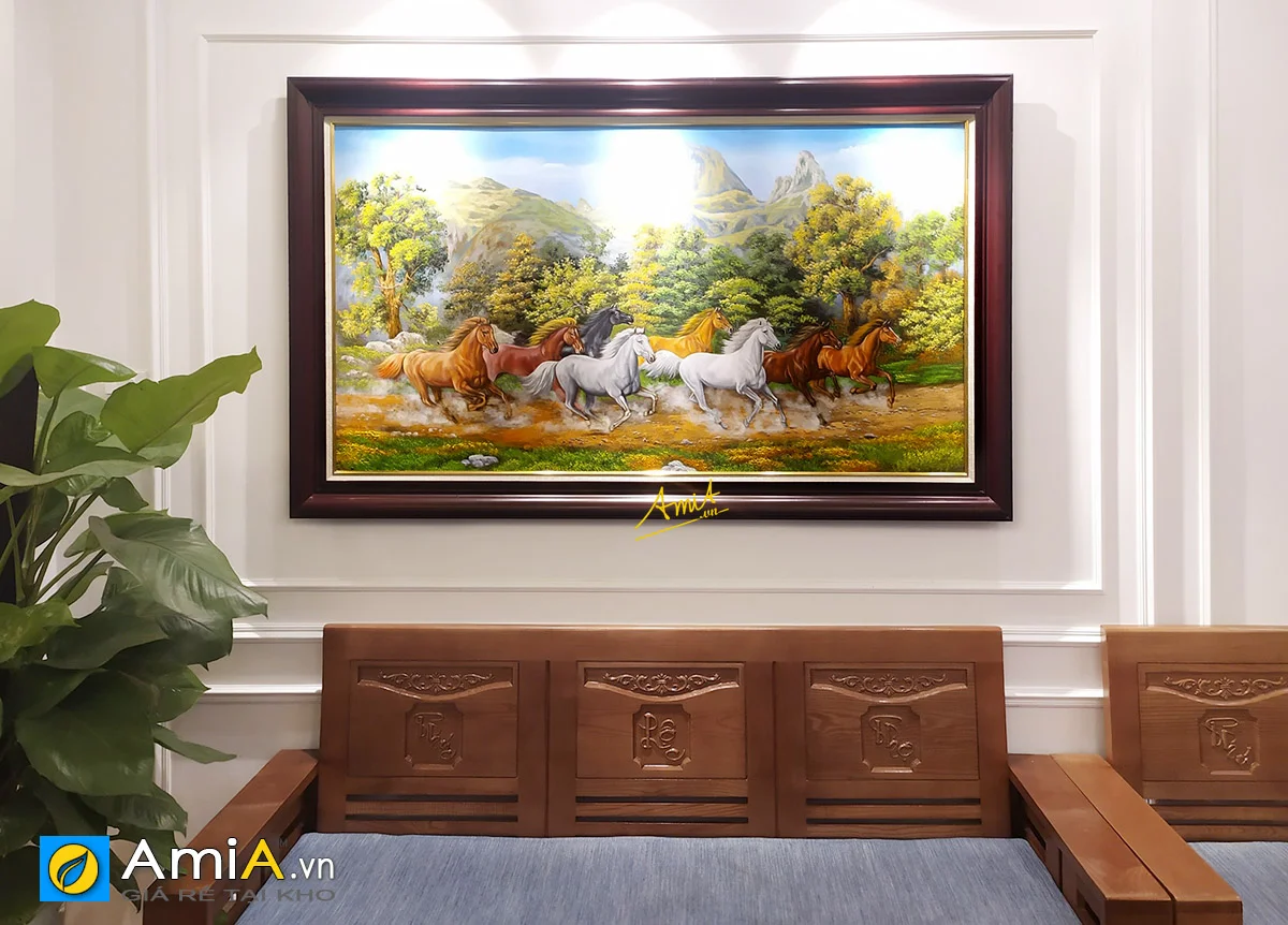 Hình ảnh Tranh treo tường mã đáo thành công đẹp sang trọng mã TSD 474