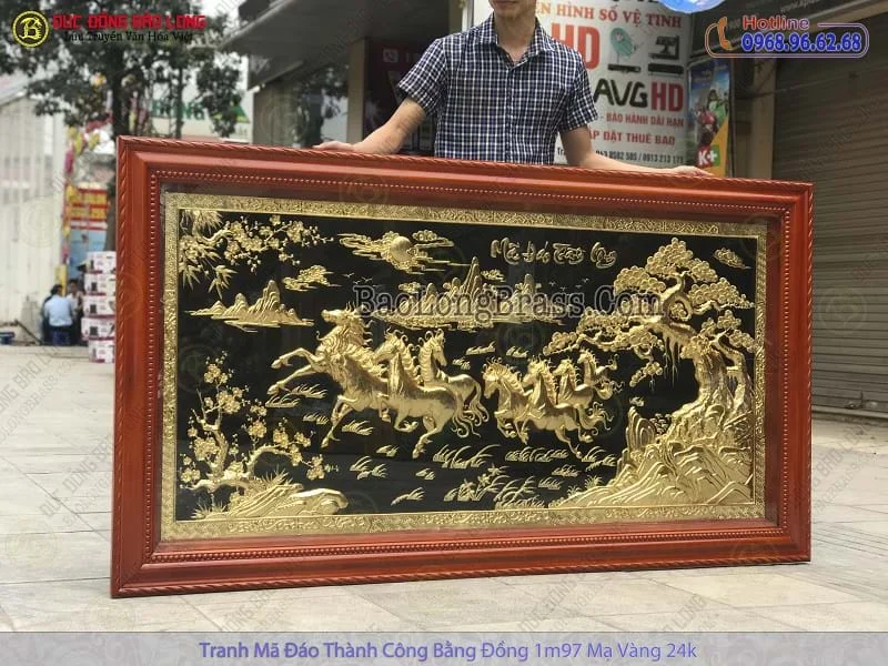 Bật mí ý nghĩa tranh Mã Đáo Thành Công trong phong thủy cực hay