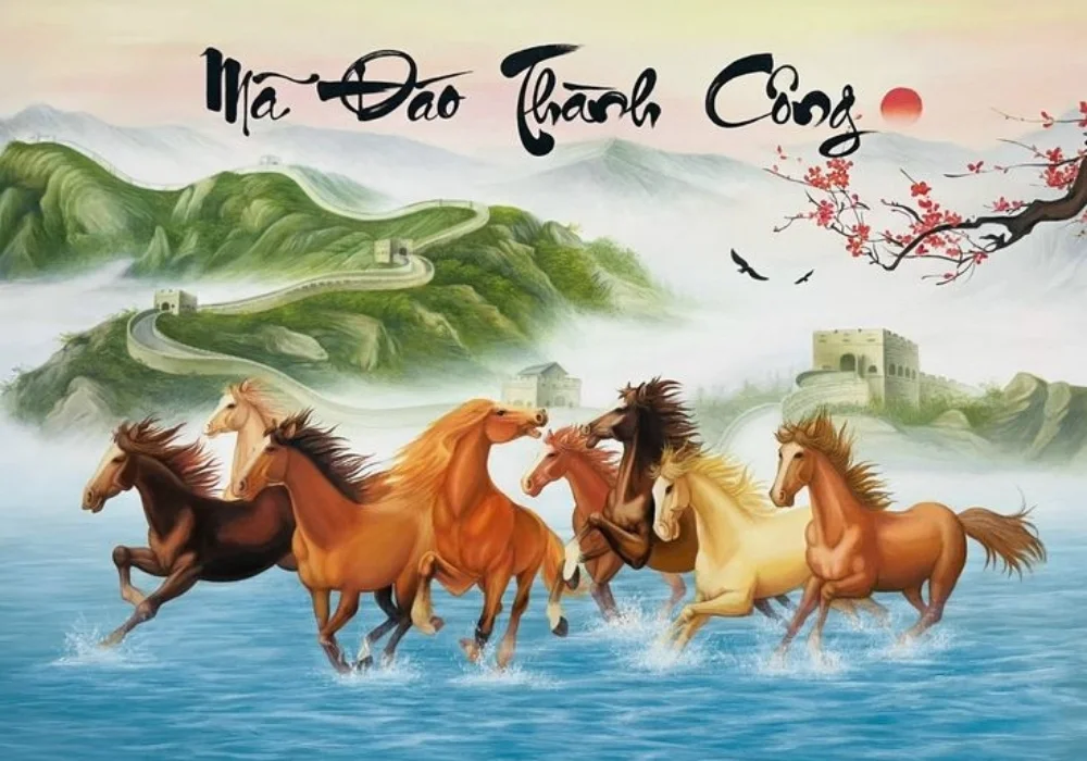 Ý nghĩa mã đáo thành công | Tổng hợp mẫu tranh mới nhất 2026
