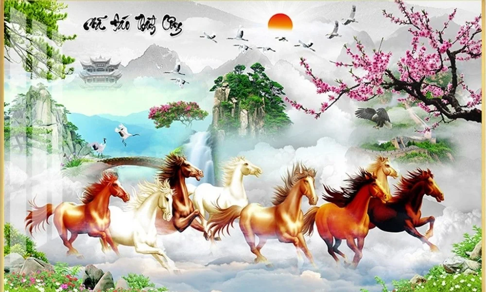 Ý nghĩa mã đáo thành công | Tổng hợp mẫu tranh mới nhất 2026 (2)