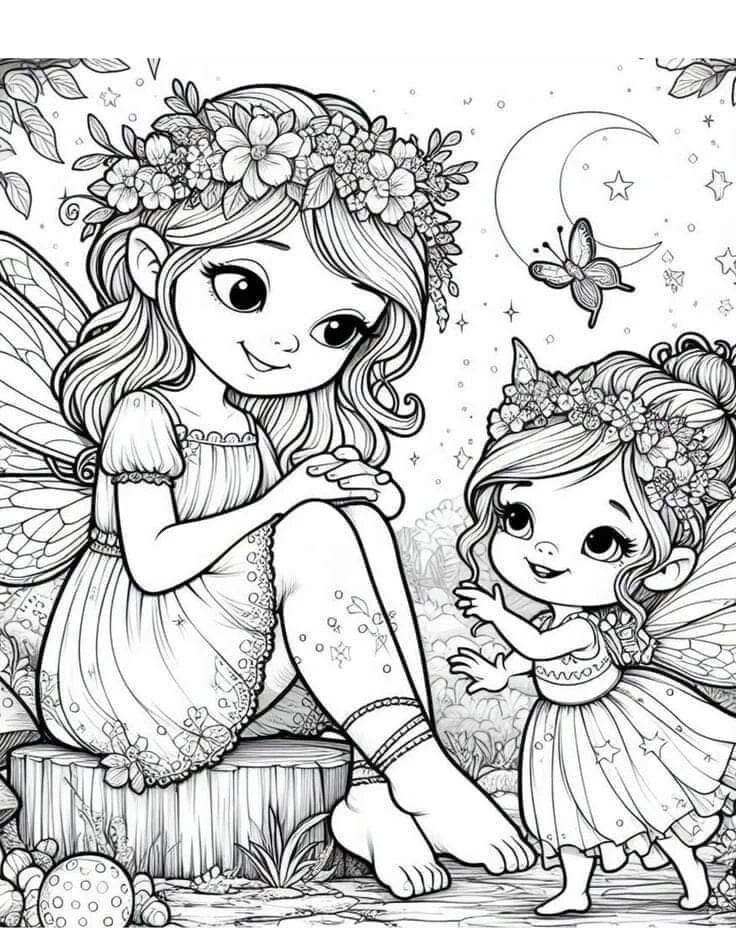 20 mẫu tranh tô màu công chúa đẹp, dễ thương cho bé gái tập tô - 20