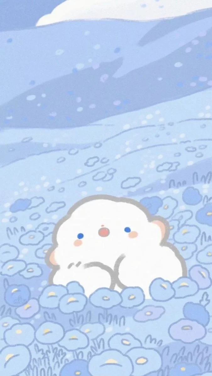 Hình nền xanh dương pastel