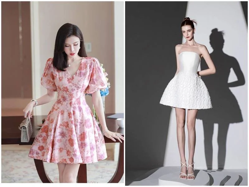 đầm váy dự tiệc đơn giản 4