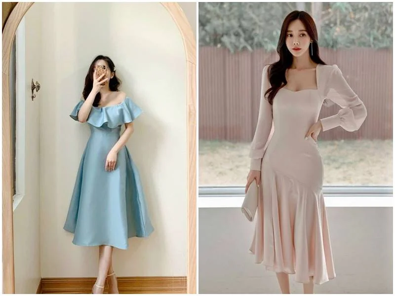 đầm váy dự tiệc đơn giản 1