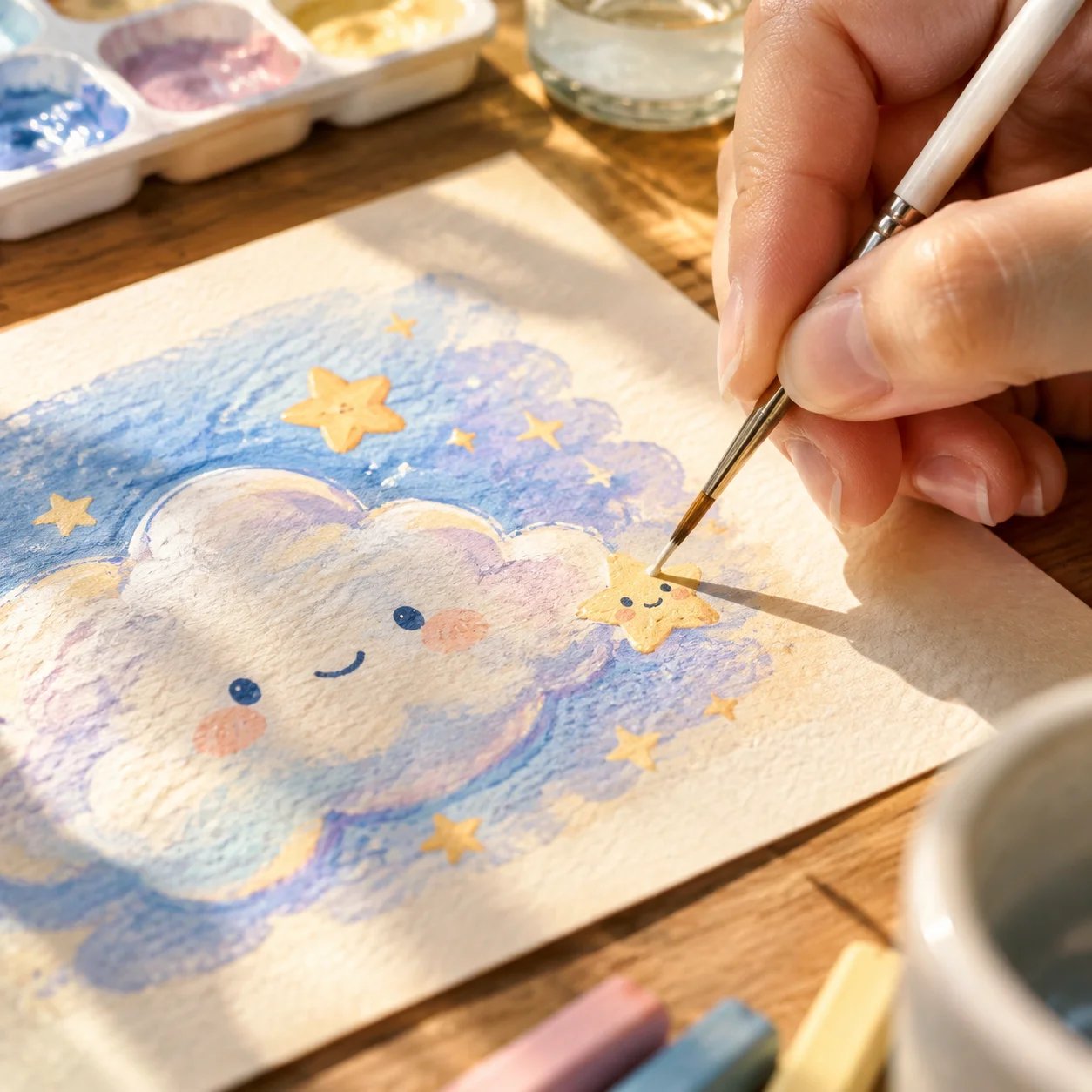 vẽ tranh cute, mẫu 27