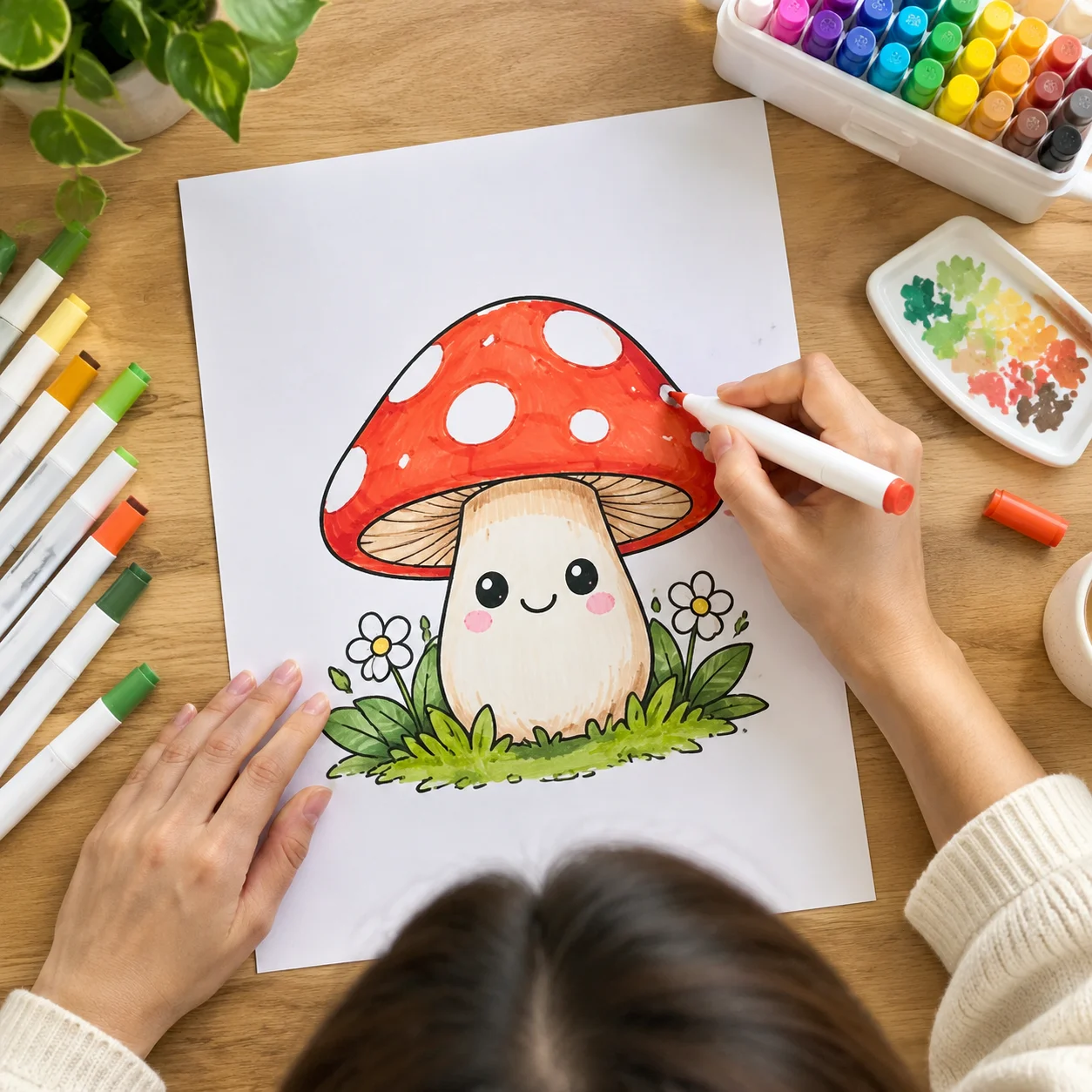 Bộ ảnh vẽ tranh cute, tấm 24