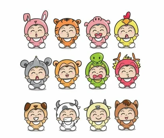 Top 100 mẫu chibi hình vẽ sticker cute, dễ thương, chất, ngầu file PNG, Vector