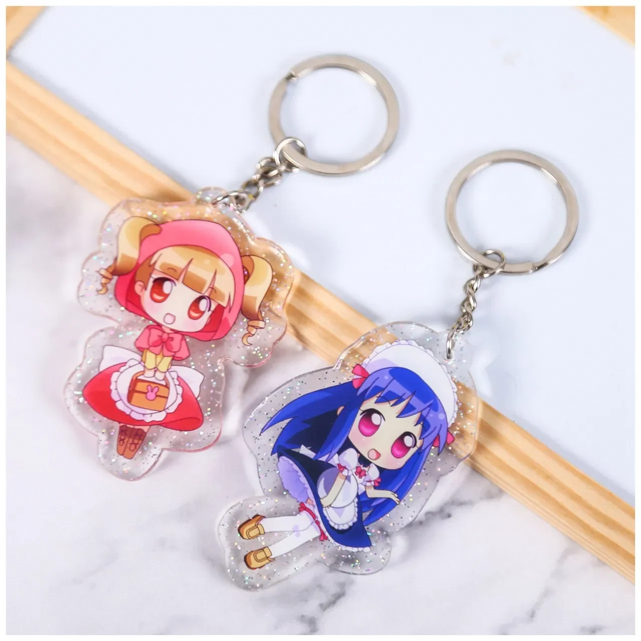Móc khóa acrylic holographic, hình ảnh 3D anime, móc khóa tùy chỉnh, charm móc khóa acrylic pictures & photos