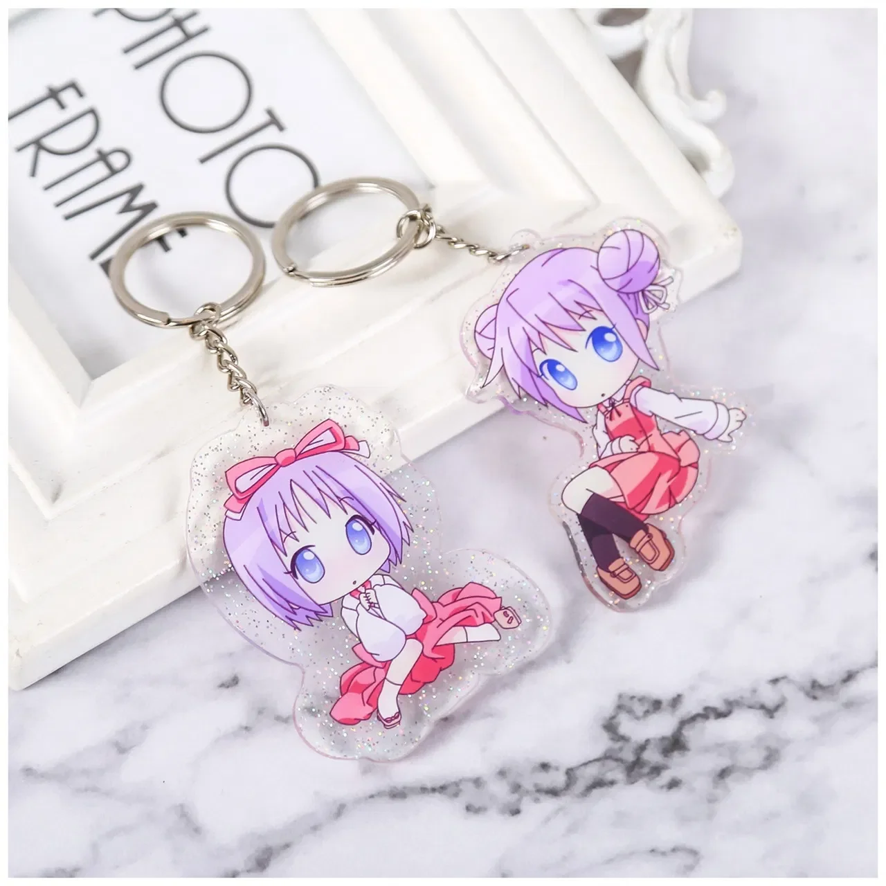 Móc khóa acrylic holographic, hình ảnh 3D anime, móc khóa tùy chỉnh, charm móc khóa acrylic pictures & photos (2)
