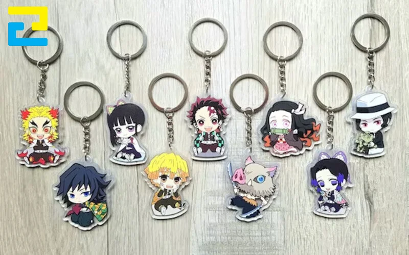 Mẫu móc khóa anime Kimetsu No Yaiba.