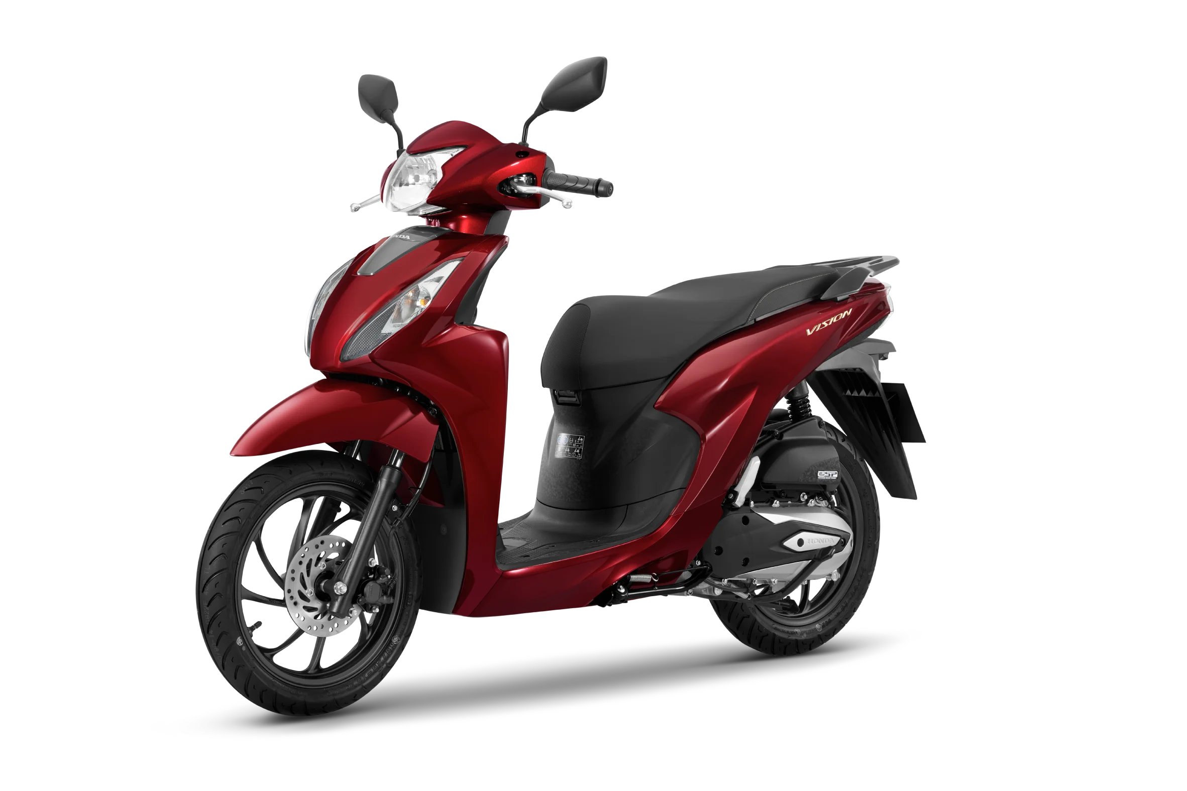 Xám Honda Vision cao cấp màu đỏ xám