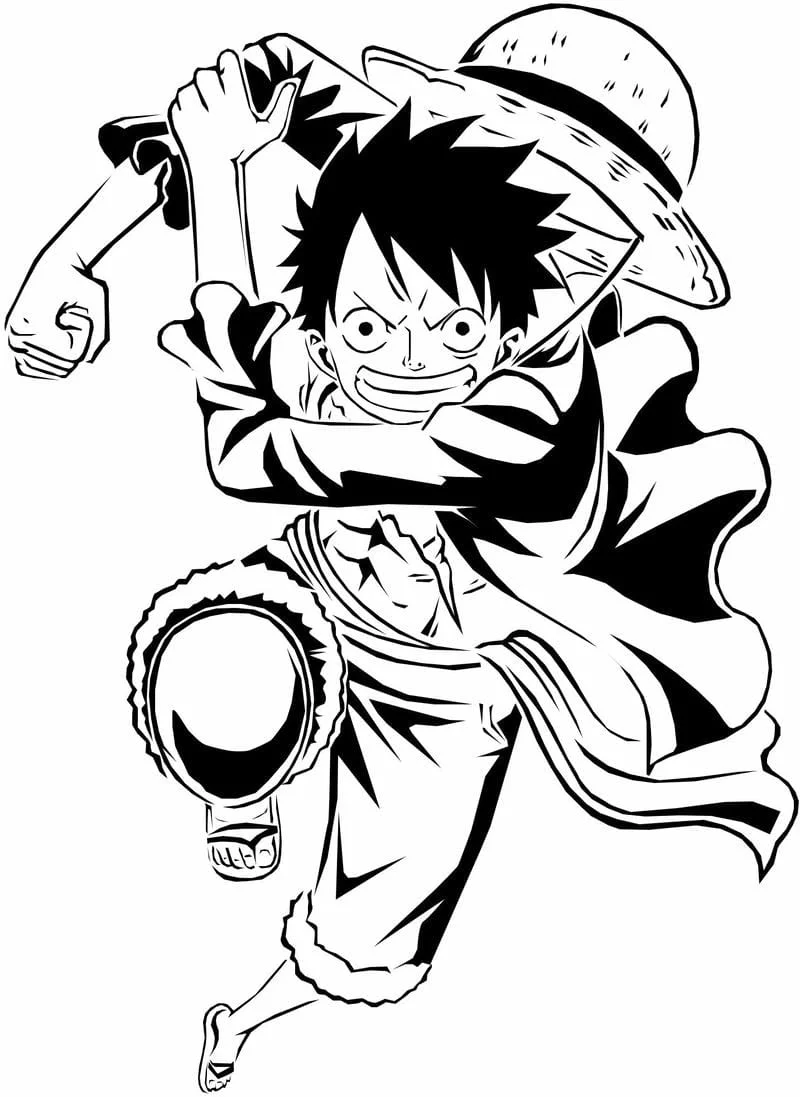 Tải ngay ảnh tập tô Luffy 4K sắc nét cho màn hình của bạn
