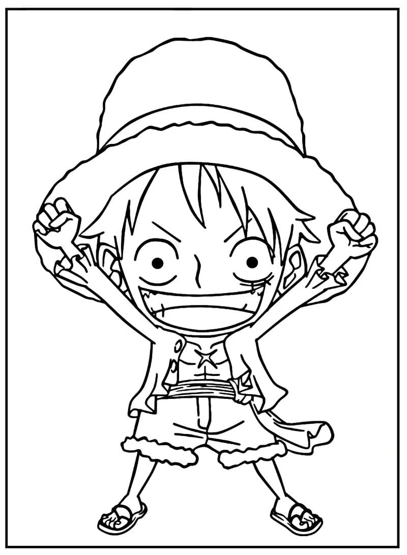 Trang tô màu Luffy 4K sắc nét, trải nghiệm hoàn hảo trên màn hình