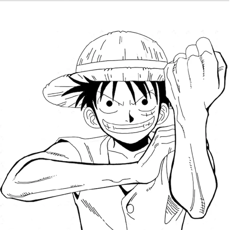 Tô Màu Luffy - Nhân Vật Truyền Cảm Hứng Trong Thế Giới Hoạt Hình - Tô màu trực tuyến