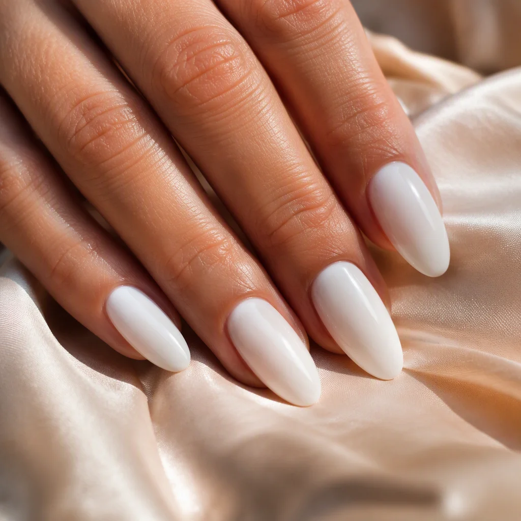 Mẫu mẫu nail màu trắng thứ 71