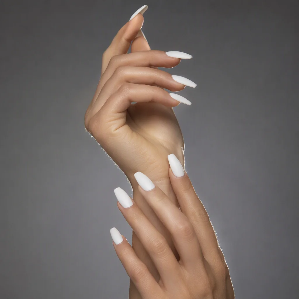 mẫu nail màu trắng — ảnh 73